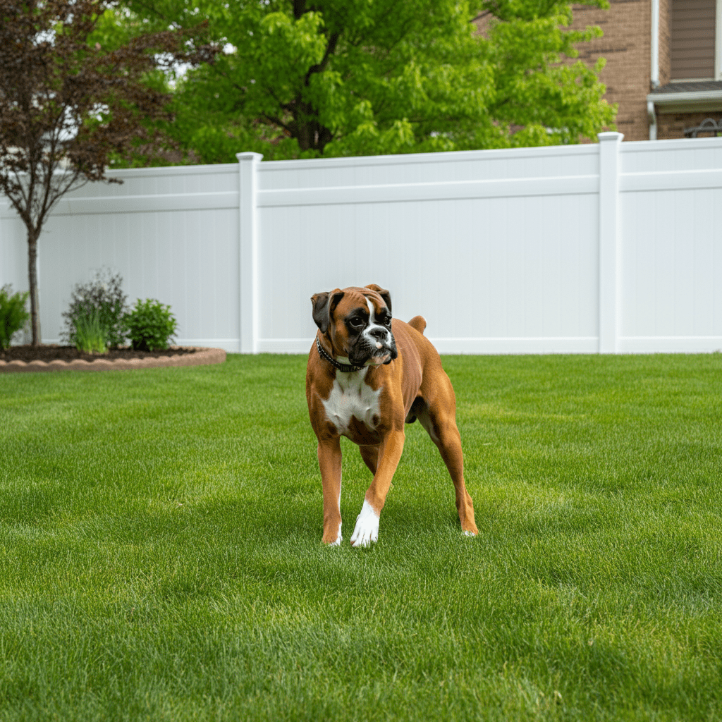 Vinyl Dog Run Fence St. Louis Mo